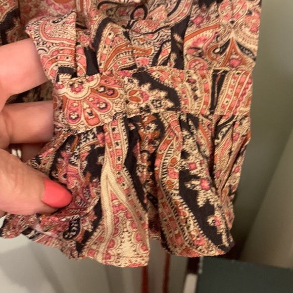 NWT MNG brand LONG SLEEVE BOUSE W/TIE - Picture 6 of 9